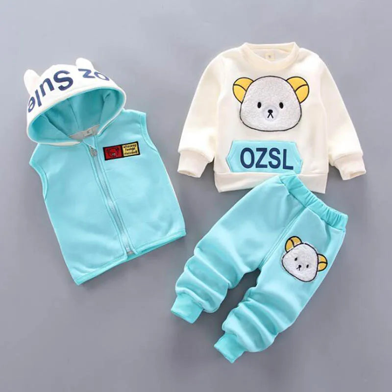 FLEECE 3-Piece Hooded Outfit